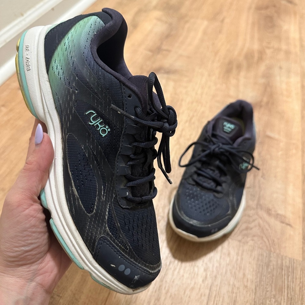 Ryka | Women's Devotion Plus 2 Navy Teal RE-ZORB Walking Shoes Sneakers, Size 6M